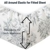 HLC.ME Floral Bed Sheets - Bed Sheet Set - Wrinkle Resistant & Ultra Soft - Fits Mattresses up to 15 Inches Deep - 2 of 4