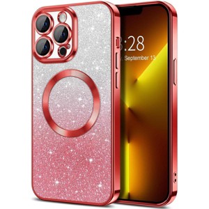 Entronix [Magnetic] Case Compatible with iPhone 14 Pro Max - [Clear Back] Luxury Glossy Cover - 1 of 4