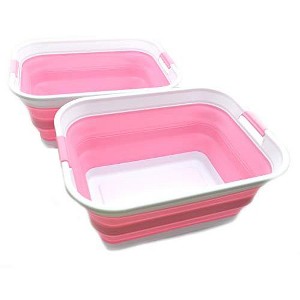 SAMMART Collapsible Plastic Laundry Basket/ Washtub - 1 of 4