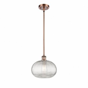Ithaca - 1 Light Stem Hung Mini Pendant In Industrial Style-9.5 Inches Tall and 10 Inches Wide - 1 of 1