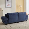 NicBex 84" Corduroy Sleeper Sofa with 23" Deep Seat, Upholstered Loveseat Sofa with 2 Supportive Pillows, Couches for Living Room - 4 of 4