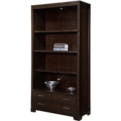 Hekman 79184 Mocha Transitional Bookcase 7-9184 Mocha : Target