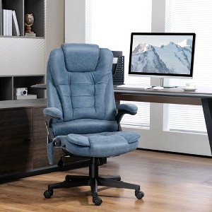 NicBex Adjustable Office Chair Modern PU Leather Massage Computer Chair with Armrests, 6 Vibration Points, Heating Function for Office, Study - 1 of 4