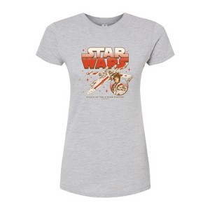 Women's - Star Wars - Luke R2 Xwing Fitted Graphic T-Shirt - 1 of 2