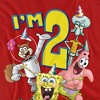 Toddler Boys' Spongebob Squarepants Today I'M 2 Sandy Patrick Squidward T-Shirt Red - 3 of 4