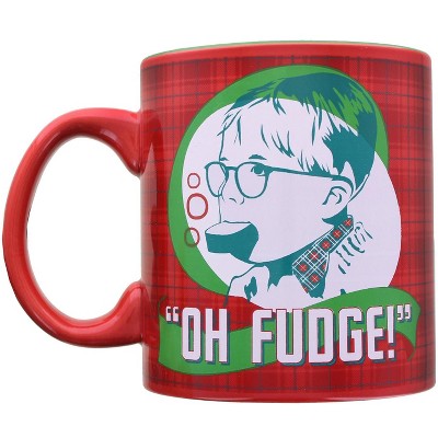 Silver Buffalo A Christmas Story Oh Fudge 20 Ounce Ceramic Mug