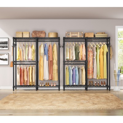 Black Heavy Duty Wire Freestanding Closet Organizer