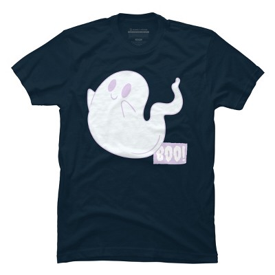 Men's Design By Humans Boo Cute Ghost Halloween cute design By BoogieCreates T-Shirt