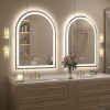 Apmir Super Bright 192 LEDs/m LED Lighted Anti-Fog Tempered Glass Arched Bathroom/Vanity Mirror with ETL & 3-Year Warranty - 3 of 4