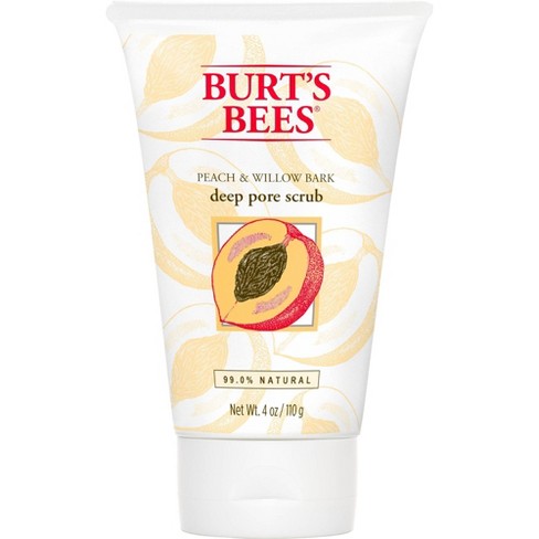 scrub bees burt target facial willow bark pore peach oz deep