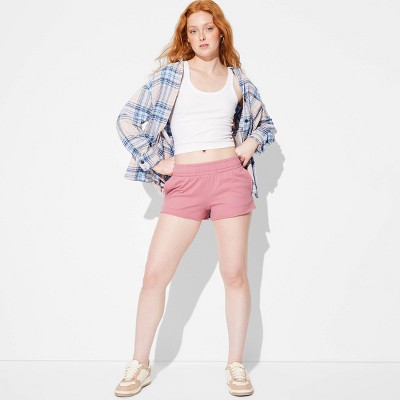 Women's High-Rise Knit Value Shorts - Wild Fable™ Rose Pink XXS