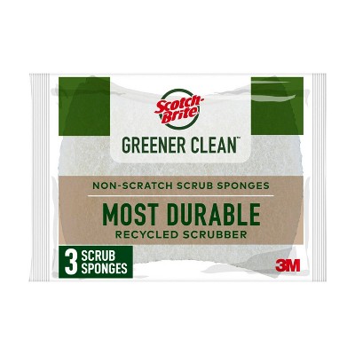 Scotch-Brite Greener Clean Non-Scratch Scrub Sponges - 3ct