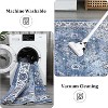 Machine Washable Rug, Foldable Velvet Carpet with Non-Slip Backing, Low Pile Soft Vintage Print, Ideal for Living Room and Bedroom. - 4 of 4