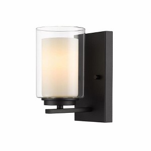 Z-Lite Willow 1 - Light Wall Light in  Matte Black - 1 of 3