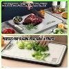 BRINJOY 15''x10'' Pure Titanium Cutting Boards for Kitchen, Large Titanware/Wheat Straw Chopping Board with Handle, - Non Toxic - Dishwasher Safe - 2 of 4