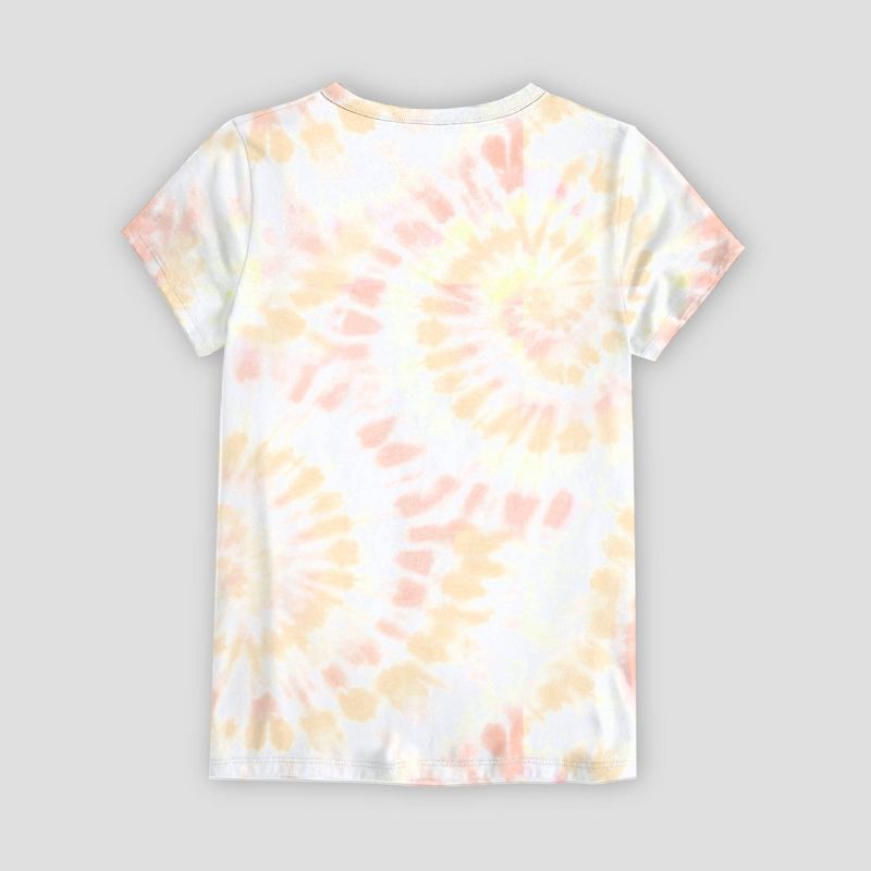 Girls&#39; Pokemon Tie-Dye Short Sleeve Graphic T-Shirt - White/Orange, 3 of 4