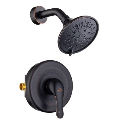 CASAINC 1 Handle 3-Spray Shower Faucet 1.8 GPM with Pressure Balanced Valve