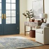 5'x7' Warm Bright Area Rug Indigo - Threshold™ designed with Studio McGee: Floral Botanical Low Pile Indoor Rug - 2 of 4