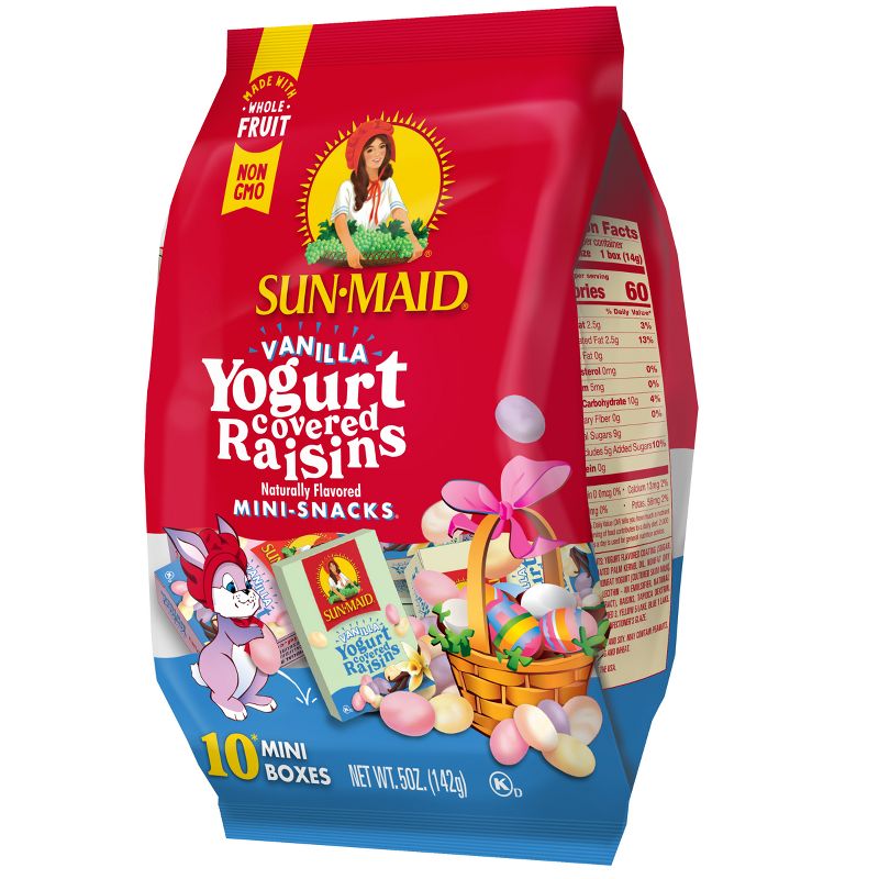 Sun-Maid Vanilla Yogurt Covered Raisins Mini-Snack Box - .05oz / 10ct, 5 of 12