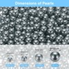 Unique Bargains No Hole ABS Round Faux Pearl for Vase Fillers DIY Home Decoration 500 Pcs - 2 of 4
