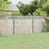 vidaXL Walk-in Chicken Coop - Galvanized Steel Poultry Enclosure - Spacious Hen Cage Silver - 157.5"x41.3"x71.7" - 2 of 4