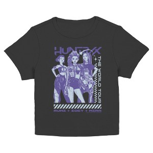 Juniors KPop Demon Hunters Rumi Zoey Mira Superstars Tour T Shirt - 1 of 4