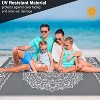 Acekool Outdoor Plastic Area Rug, Weather-Resistant, Easy Clean, Foldable Non Slip Base, Compass, Gray Blue White, Multiple Sizes - 4 of 4