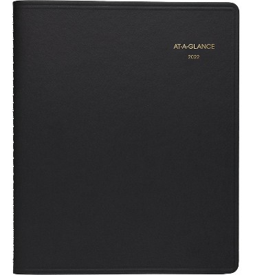 AT-A-GLANCE 2022 7" x 8.75" Planner Black 70-120-05-22