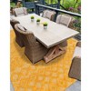 Unique Loom    Outdoor Trellis Textured Osage Area Rug - 4 of 4