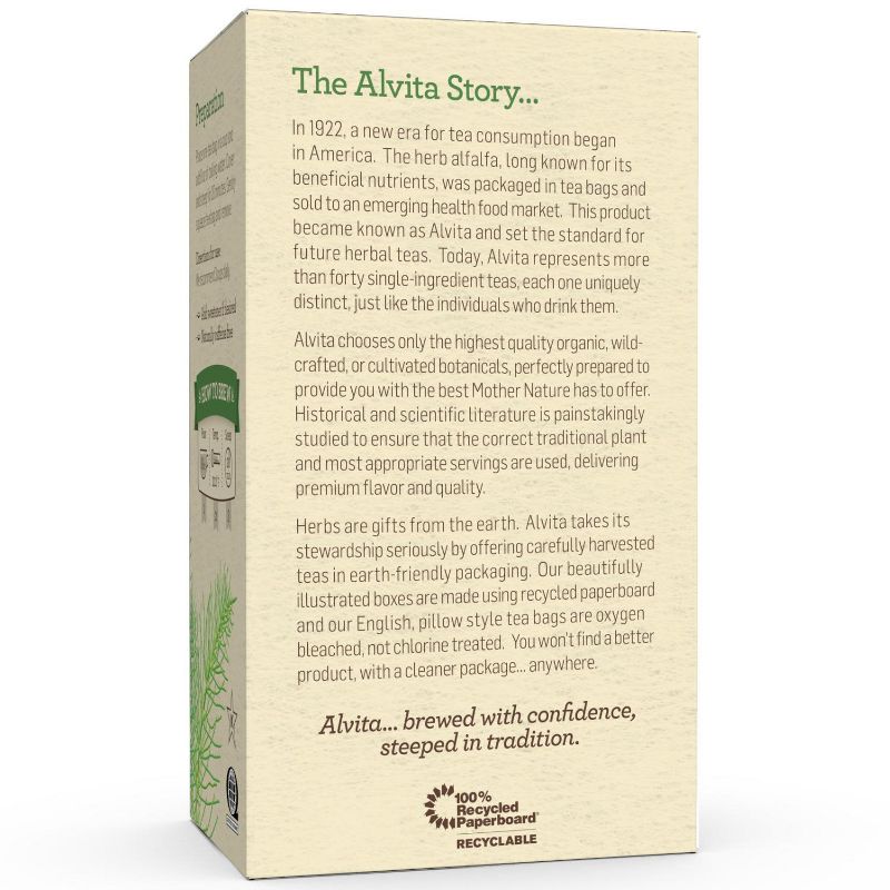 Alvita Organic Horsetail Herbal Supplement - Soothing Relaxation And Wellness Herbal Tea Bags, Individually Wrapped, 24 Count, 4 of 7
