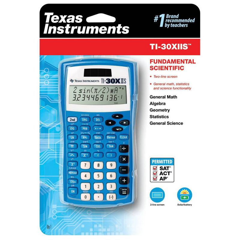 Texas Instruments TI-30XIIS Scientific Calculator - Blue, 3 of 5