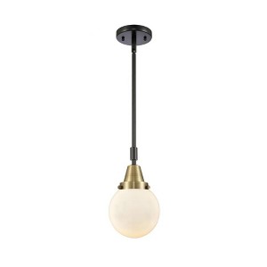 Beacon - 1 Light Stem Hung Mini Pendant In Industrial Style-10.63 Inches Tall and 6 Inches Wide - 1 of 1