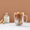 JoyJolt Diner Double Wall Insulated Glasses - 13.5 oz - Set of 2 Insulated Coffee  & Tea Glass Mug - 2 of 4