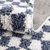 Hauteloom Kieu Black & White Checkered Shag Rug - 4 of 4