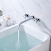 Sumerain Tub Filler Wall Mounted Tub Faucet High Flow Bathtub Faucet Chrome Finish, Rough in Valve - 2 of 4