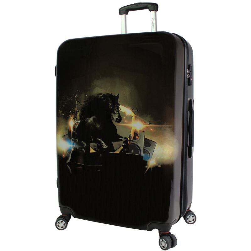 Chariot Horse Lovers 28-inch Hardside Spinner Luggage - Stallion Horse, 1 of 6
