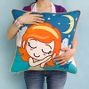 Slickblue Missing You Embroidered Pillow Cushion - Decorative Floor Cushion, 19.7x19.7 inches, Cotton Canvas - 4 of 4