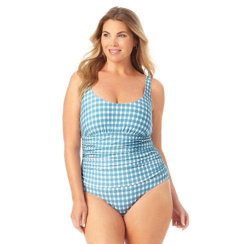 Plus Size Twist Shirred One Piece Swimsuit - Anne Cole Plus