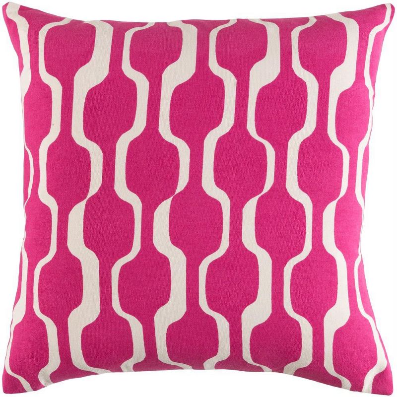 Mark & Day Look Modern Bright Pink Throw Pillow, 1 of 4