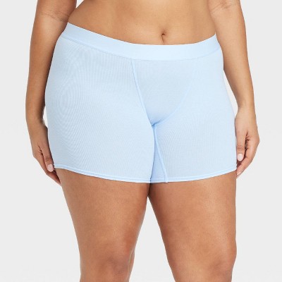Women's Cotton Blend Ribbed Boxer Briefs Underwear - Auden™