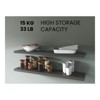 FONTOI 2PCS Storage Shelf Wall Mounted, Floating Shelf for Living Room Bathroom, Home Decor, Matte Gray, 47.3"*1.5"*9.8" - 4 of 4