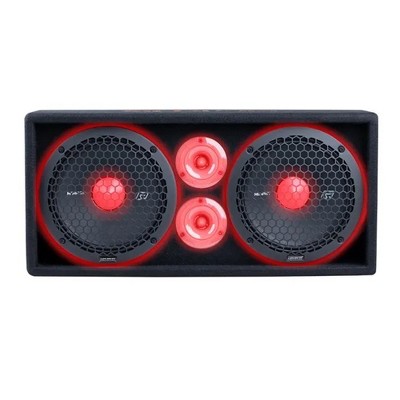 Memphis Audio SRXPE10D4F SRX Pro Dual 10" w/Tweeter FR Enc w/LED