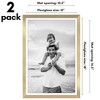 Americanflat 2 Pack of Picture Frames with Mat - Plexiglass Cover - 2 of 4