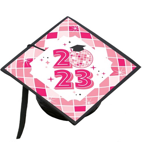 Big Dot Of Happiness Pink Disco Ball - 2024 Graduation Cap ...