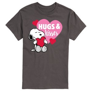 Men's - Peanuts - Snoopy Hugs And Kisses Short Sleeve Graphic T-Shirt - 1 of 4