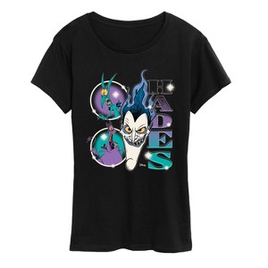 Women's - Disney - Hades Bootleg Short Sleeve Graphic T-Shirt - 1 of 4