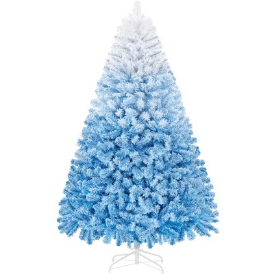 Yaheetech 4.5Ft/6Ft/7.5Ft/9Ft Frosted Artificial Christmas Tree with Foldable Stand