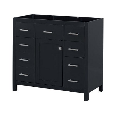 36 Inch Black Bathroom Vanity Cabinet Only (sink Excluded) : Target