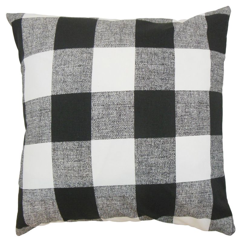 Black Buffalo Check Throw Pillow (18"x18") - The Pillow Collection, 1 of 4