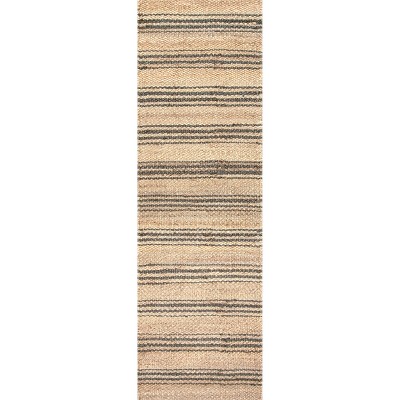 Nuloom Sycamore Striped Jute Area Rug
